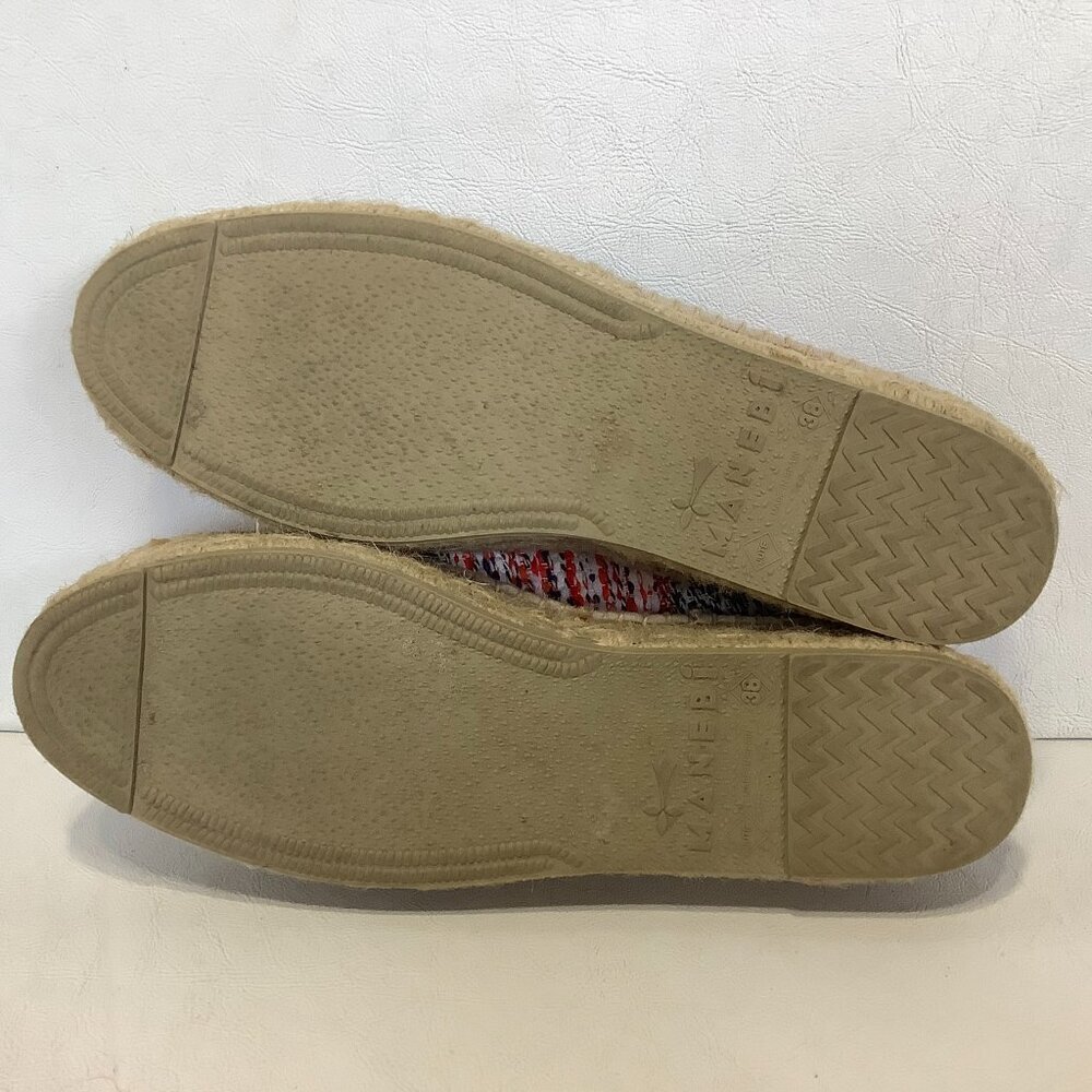 Manebi Espadrilles Tweed Shoes Size 38 Multicolor Made Spain - Picture 11 of 12